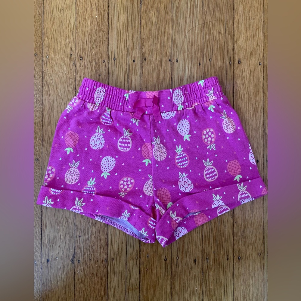 Gymboree Pink Pineapple Print Girls Shorts